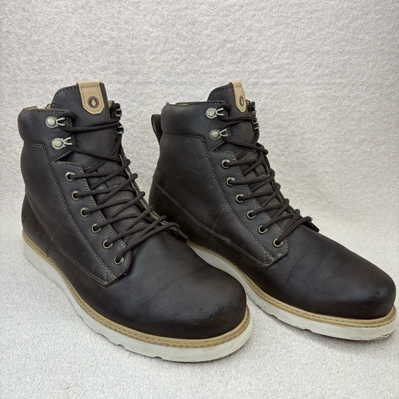 Volcom Smithington II Leather Lace Up Boots Men’s 10 Dark Brown Winter Fall Moto main image 7
